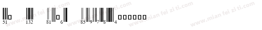 EAN 13B Half Height字体转换